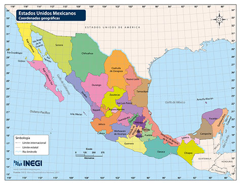 Mapa De Mxico Poltico Y Fsico Calidad Hd Para Imprimir 2022
